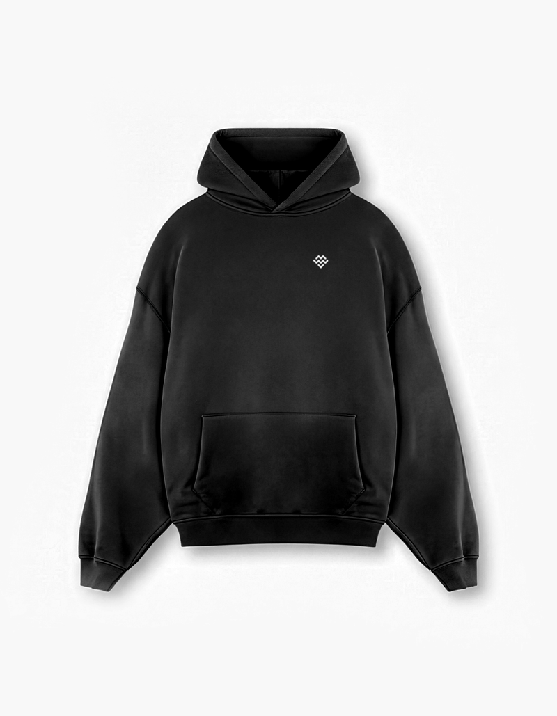 Heavyweight Warm Up Hoodie (Black)