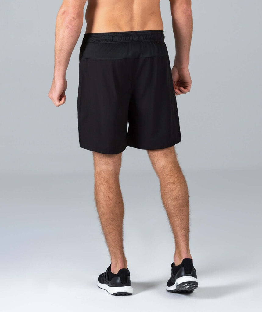 8 Inch Sports Shorts (Black) - Machine Fitness