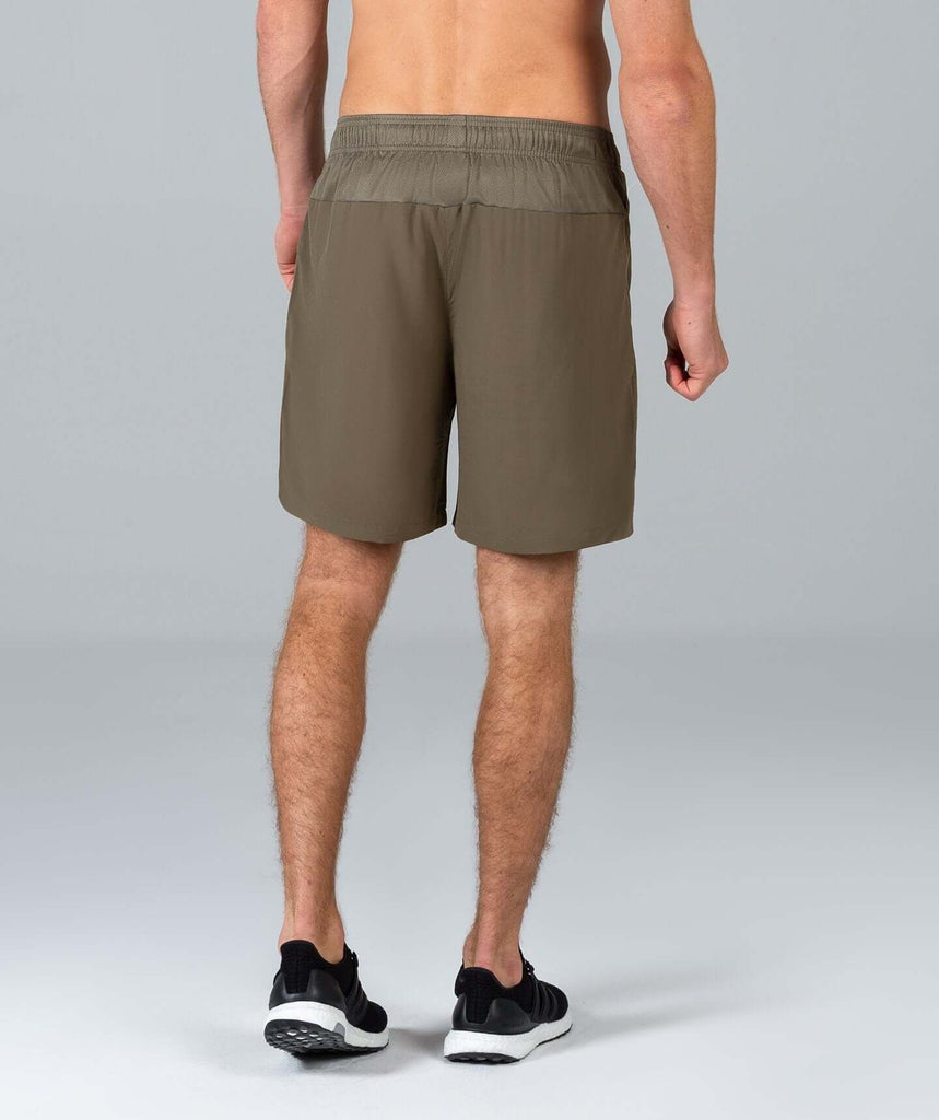 8 Inch Sports Shorts (Khaki) - Machine Fitness