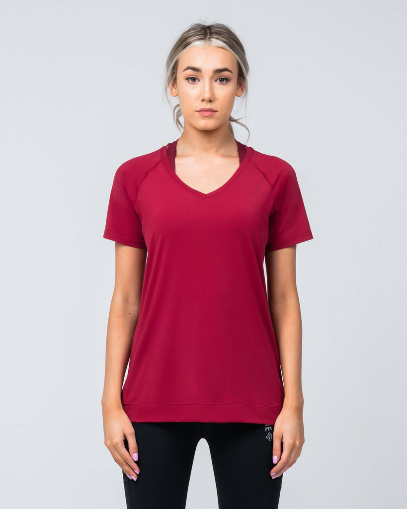 Boyfriend T-Shirt (Burgundy) - Machine Fitness