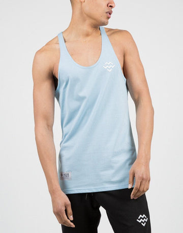 Classic Stringer Vest (BabyBlue) - Machine Fitness