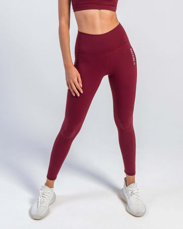 Core Leggings (Burgundy) - Machine Fitness