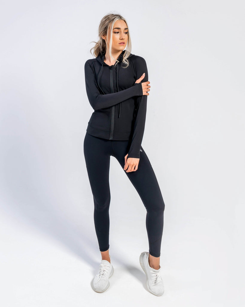 Edge Full Zip Jacket (Black) - Machine Fitness