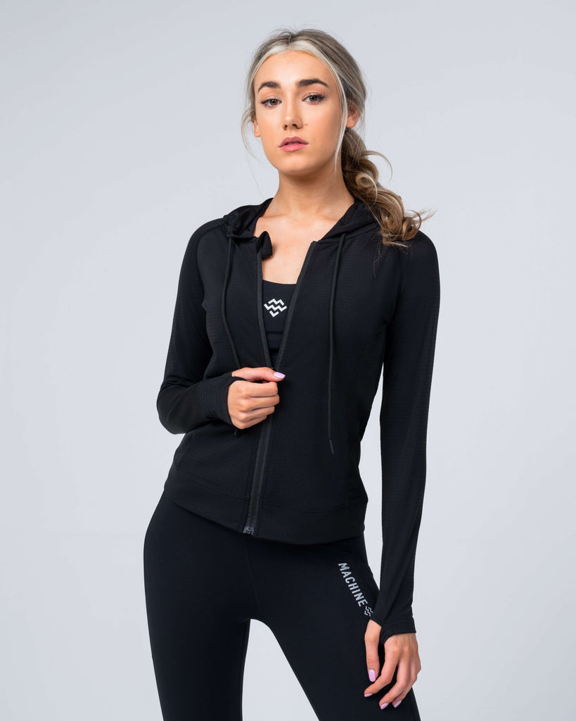 Edge Full Zip Jacket (Black) - Machine Fitness