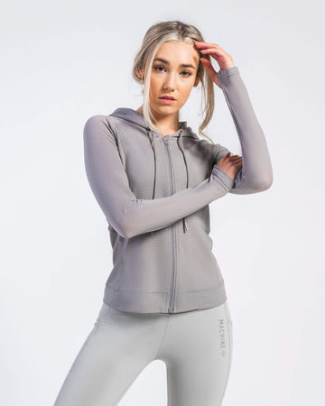 Edge Full Zip Jacket (Grey) - Machine Fitness