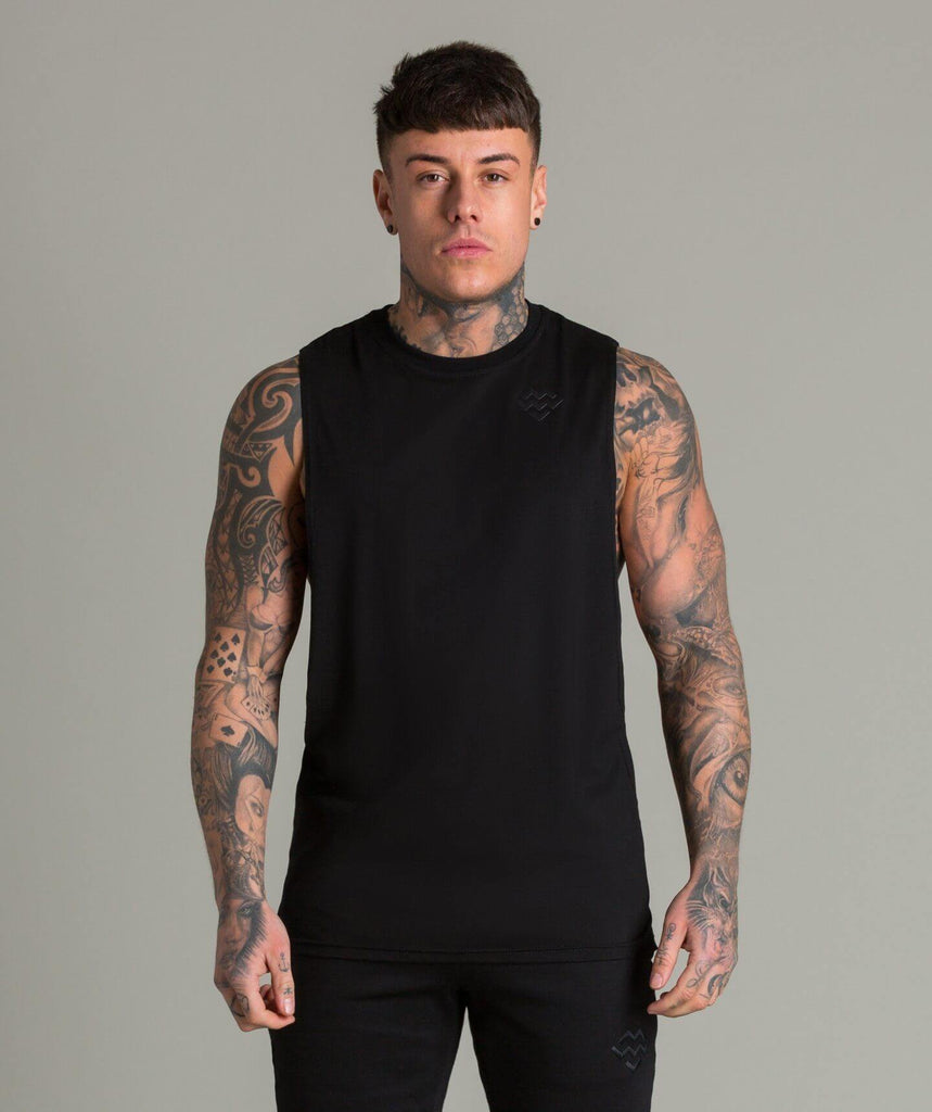 Flow Cut Off T-Shirt (Black) - Machine Fitness