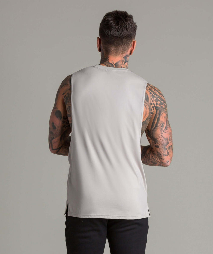 Flow Cut Off T-Shirt (Stone) - Machine Fitness