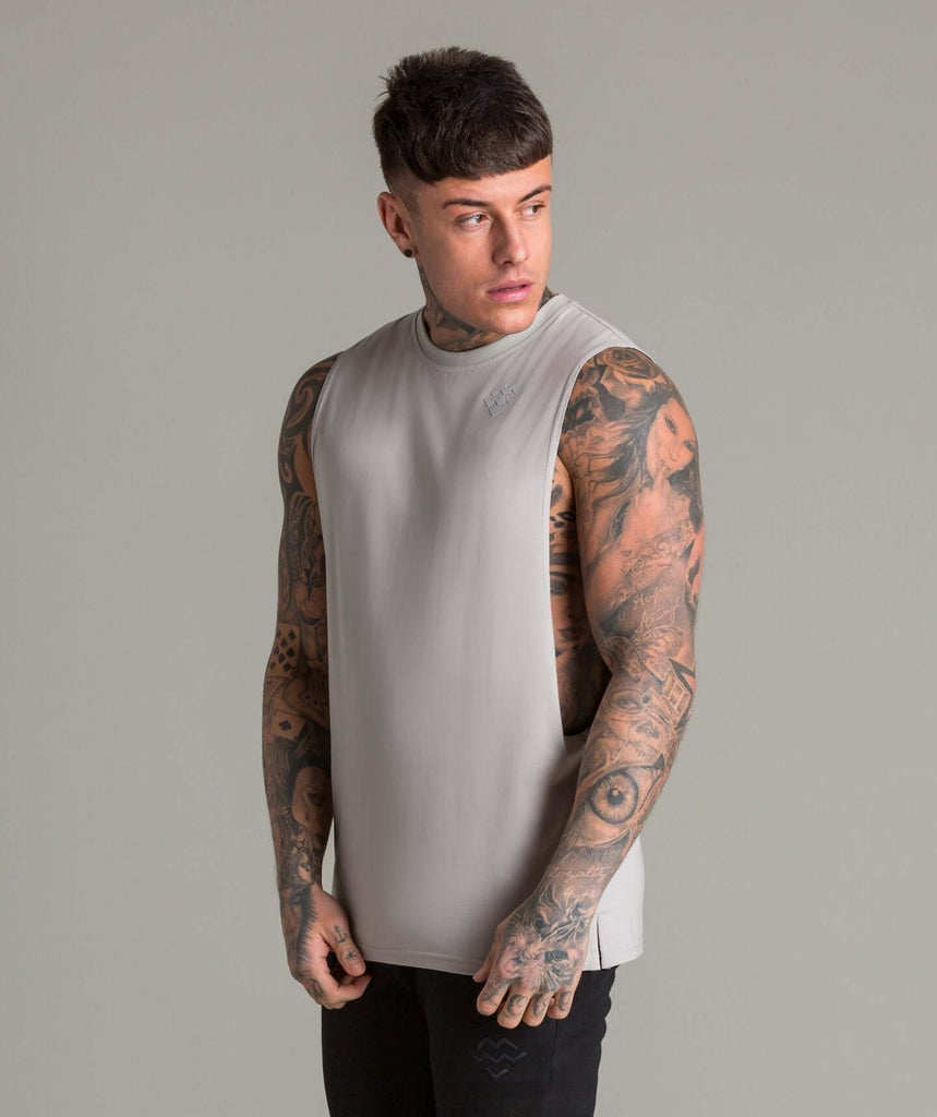 Flow Cut Off T-Shirt (Stone) - Machine Fitness