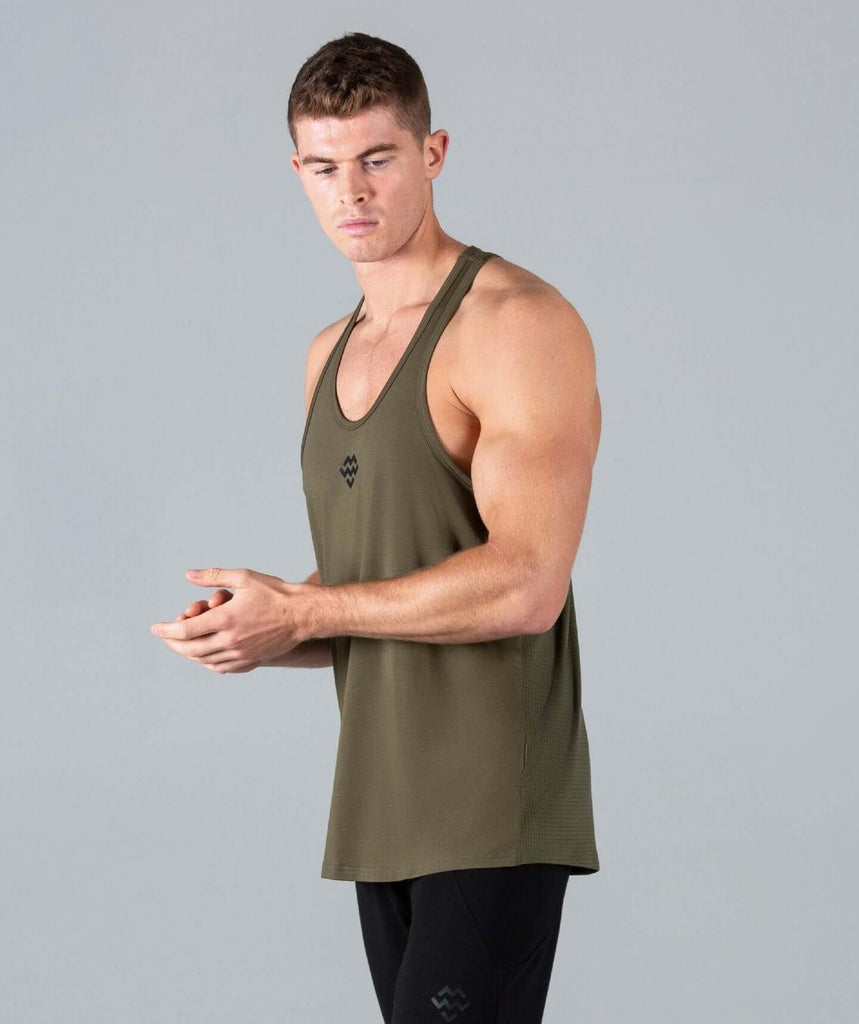 HyperFit V3 Stringer Vest (Khaki) - Machine Fitness