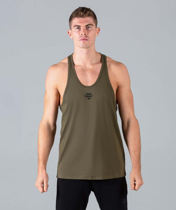 HyperFit V3 Stringer Vest (Khaki) - Machine Fitness