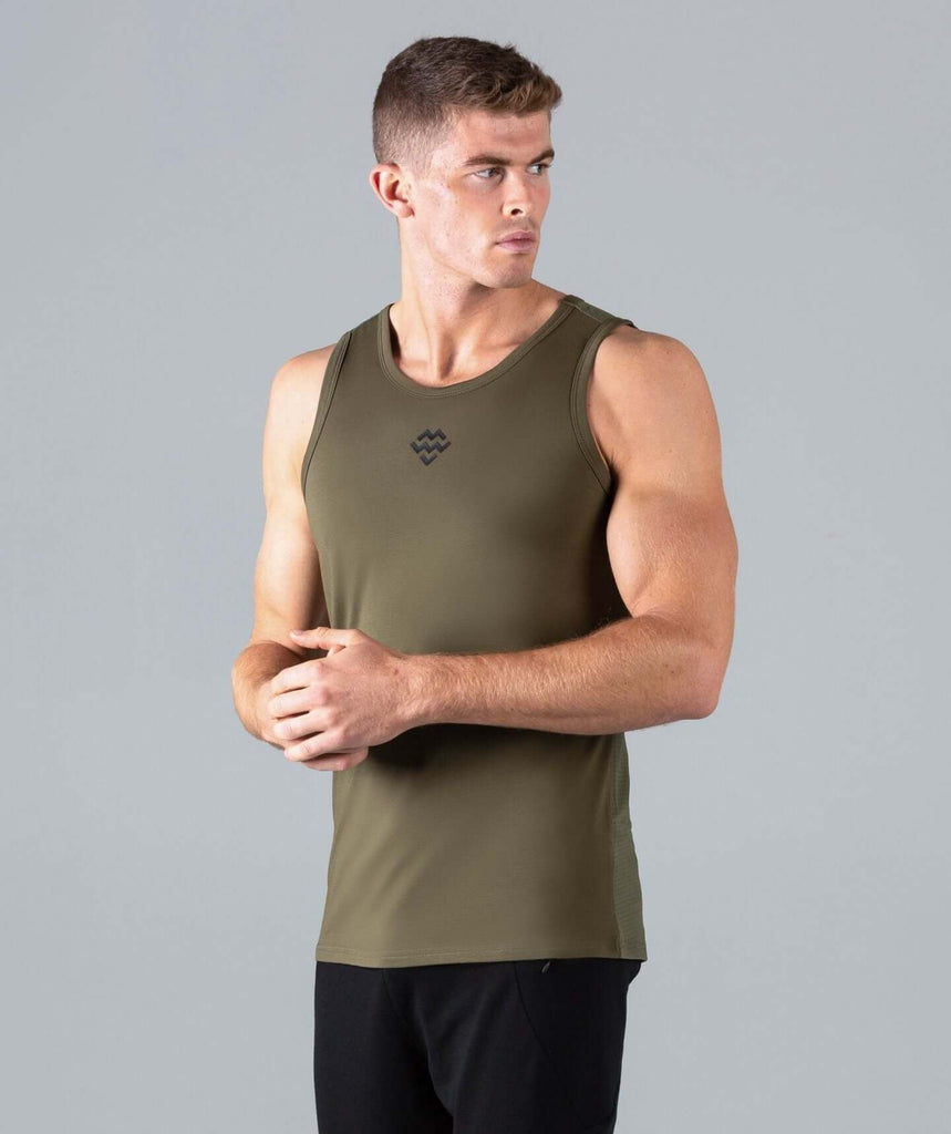 HyperFit V3 Tank (Khaki) - Machine Fitness