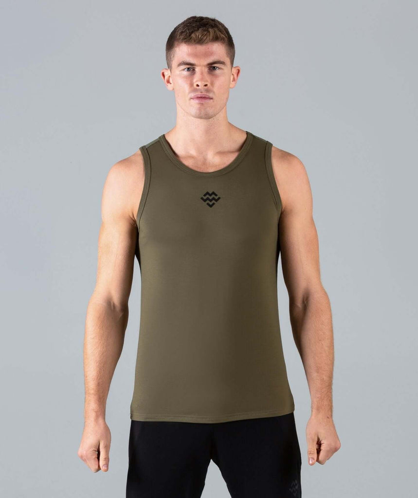 HyperFit V3 Tank (Khaki) - Machine Fitness