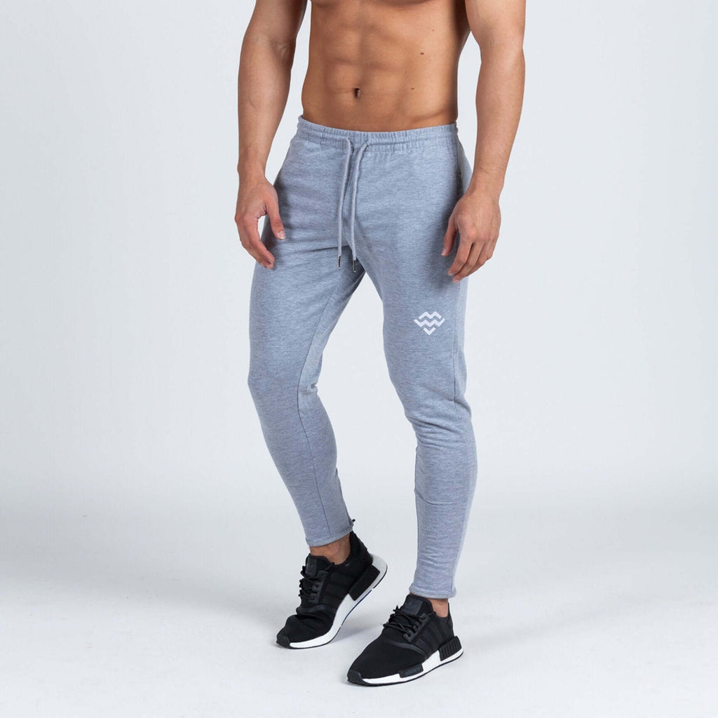 Intensity Fitted Tapered Bottoms (Marl Grey) - Machine Fitness