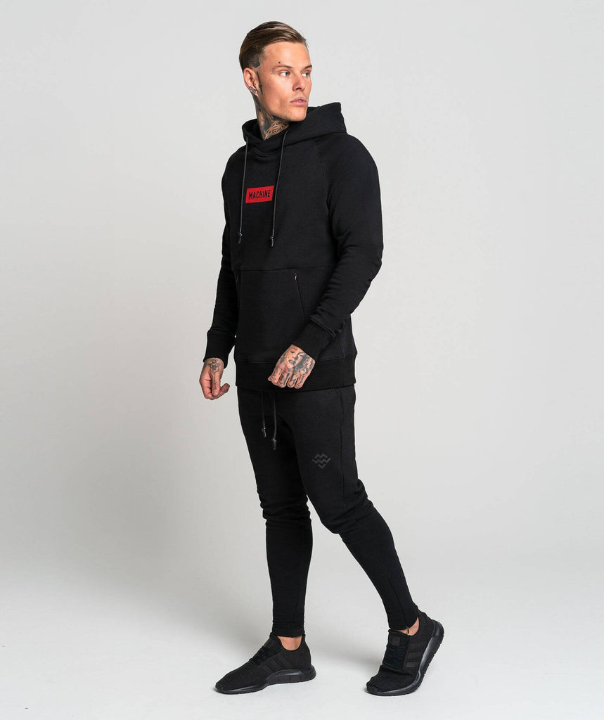 Pursuit Stampd Pullover (Black/Red) - Machine Fitness