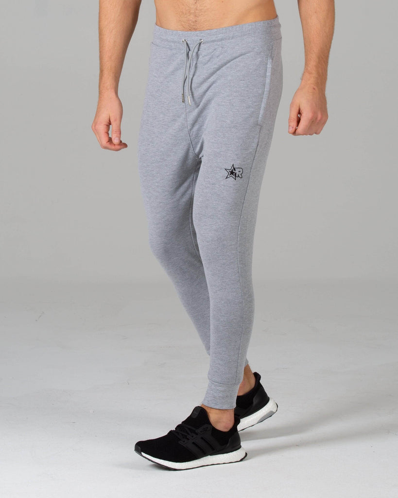 Rated Fitted Tapered Joggers (Grey) - Machine Fitness