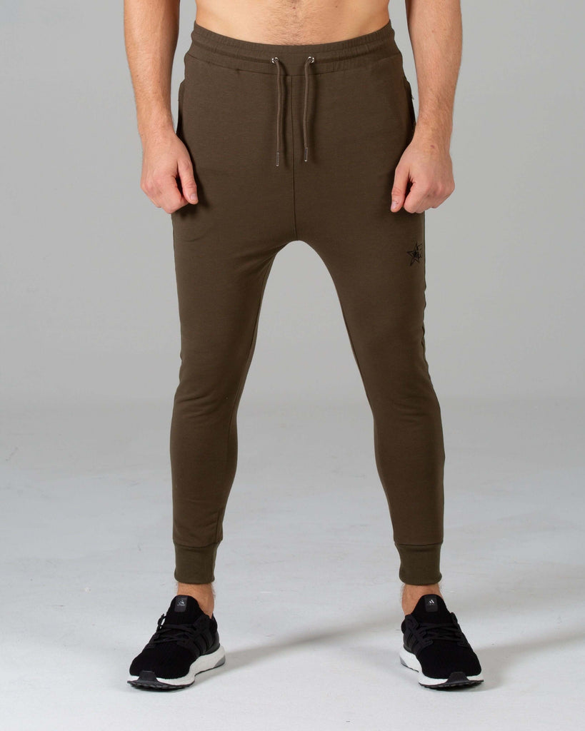 Rated Fitted Tapered Joggers (Khaki) - Machine Fitness