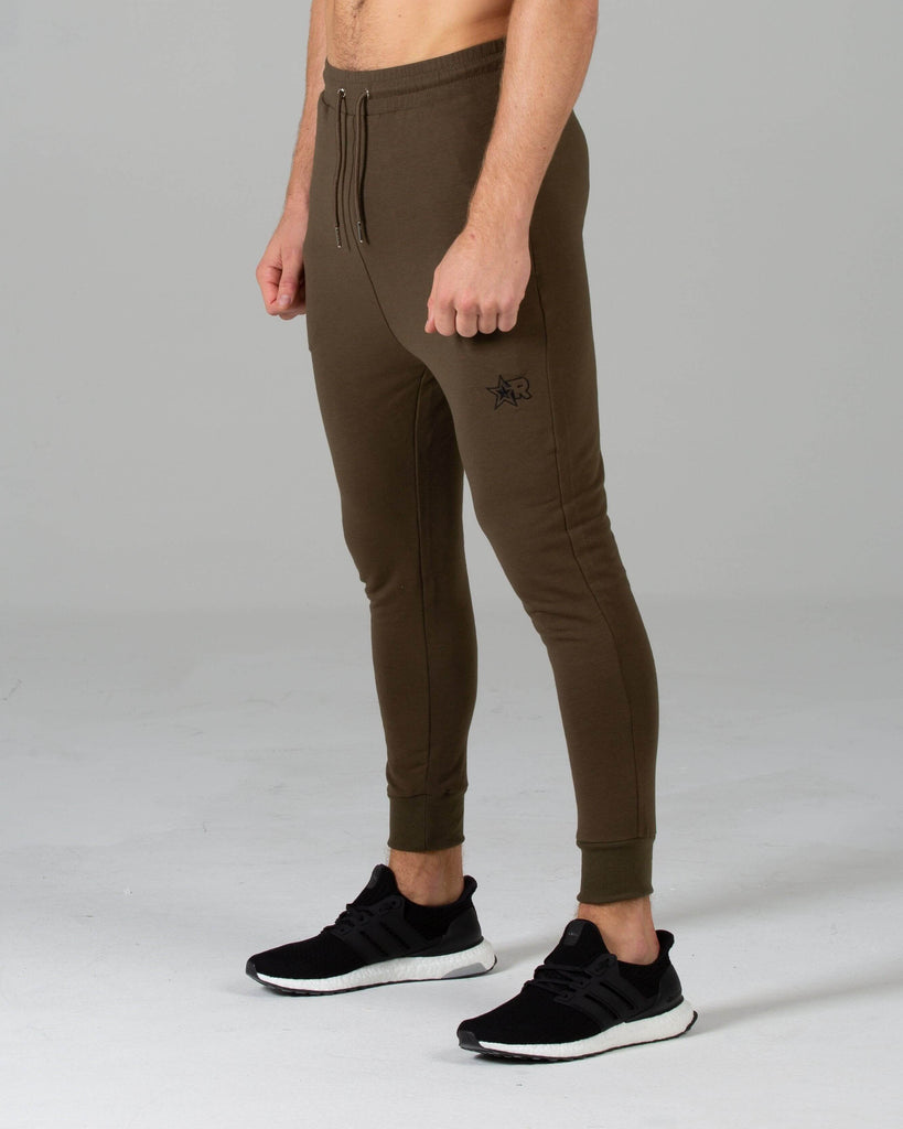 Rated Fitted Tapered Joggers (Khaki) - Machine Fitness