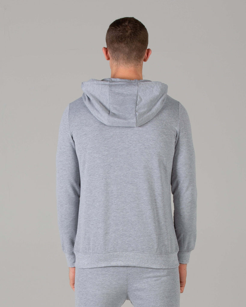 Rated Fitted Zip Up Hoodie (Grey) - Machine Fitness