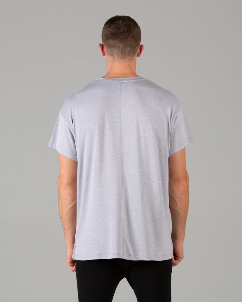 Rated Split Hem T-Shirt (Grey) - Machine Fitness