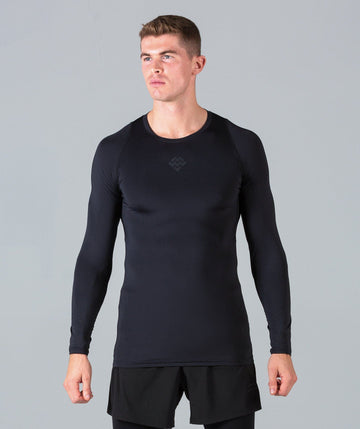 Rush Base Layer Long Sleeve (Black) - Machine Fitness