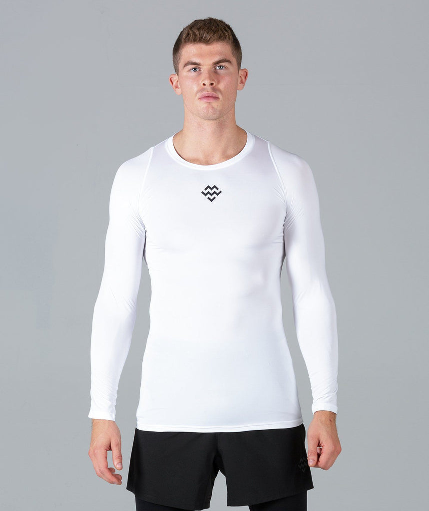 Rush Base Layer Long Sleeve (White) - Machine Fitness