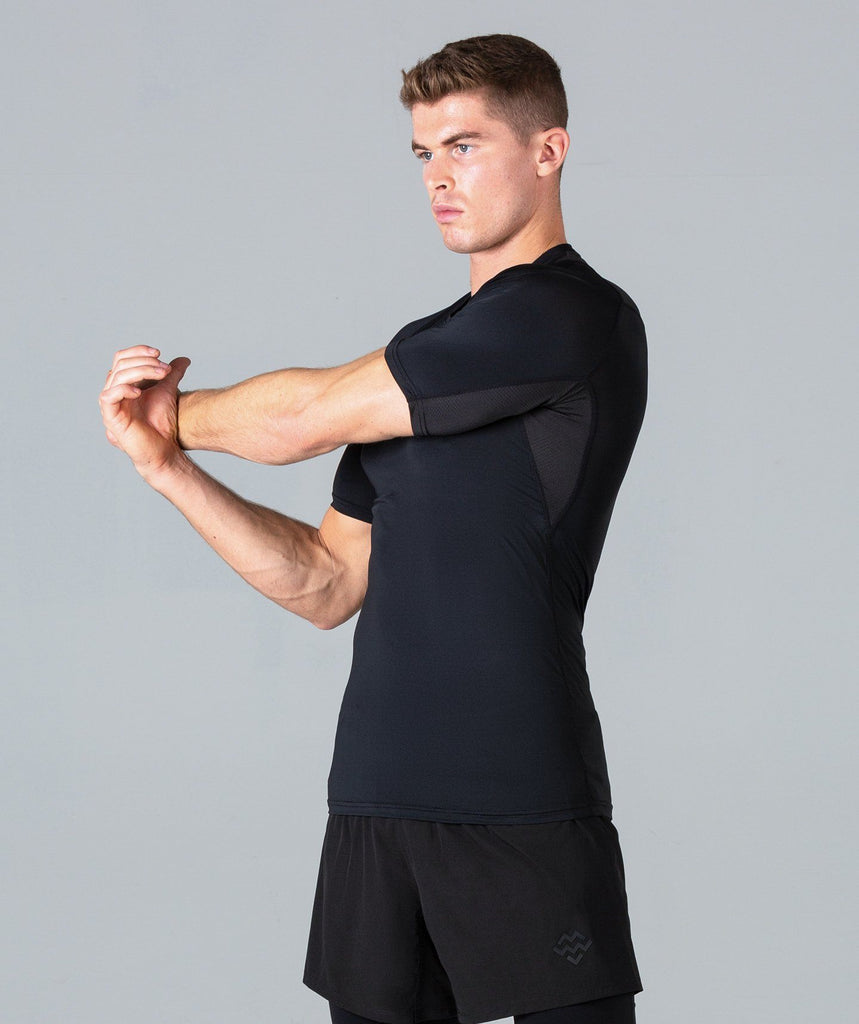 Rush Base Layer Short Sleeve (Black) - Machine Fitness