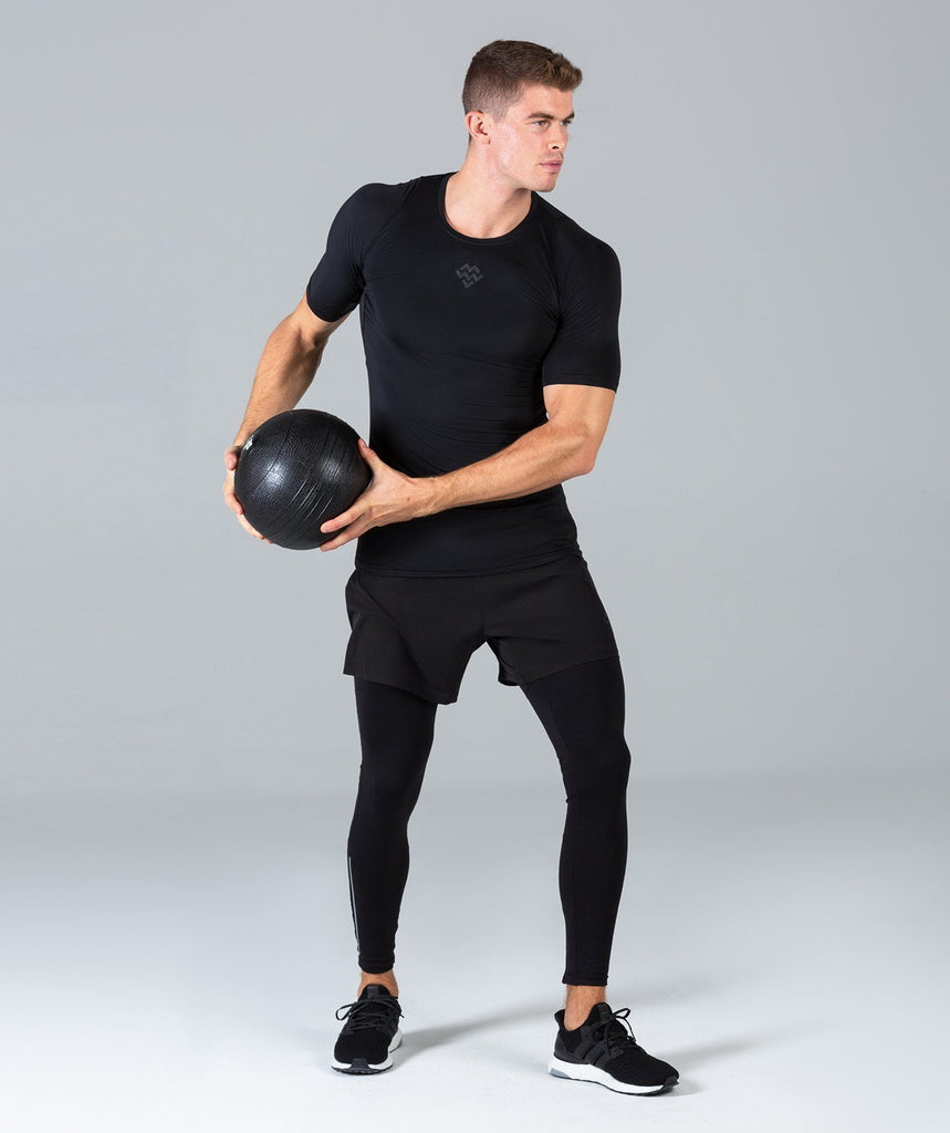 Rush Base Layer Short Sleeve (Black) - Machine Fitness