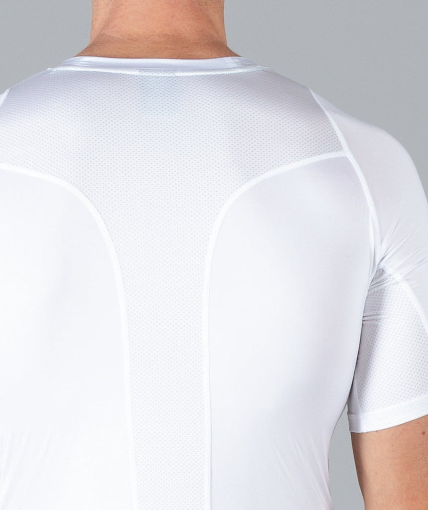 Rush Base Layer Short Sleeve (White) - Machine Fitness