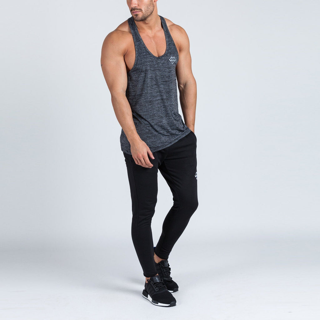 Rush Stringer Vest (Charcoal) - Machine Fitness