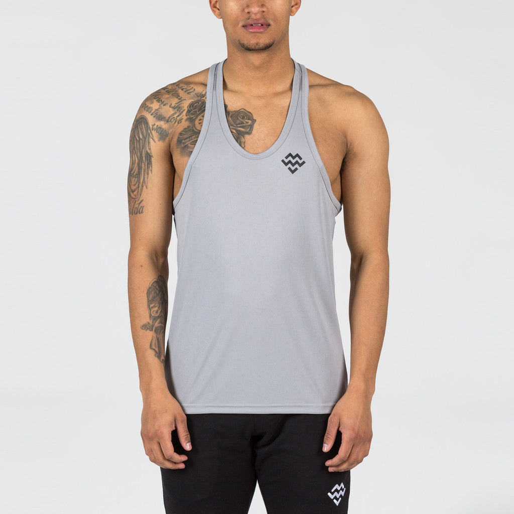 Strike Stringer Vest (Grey) - Machine Fitness