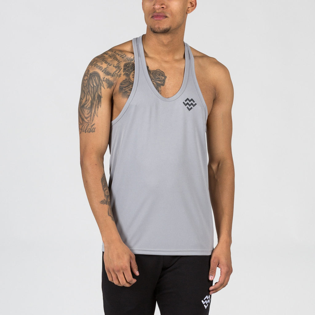 Strike Stringer Vest (Grey) - Machine Fitness