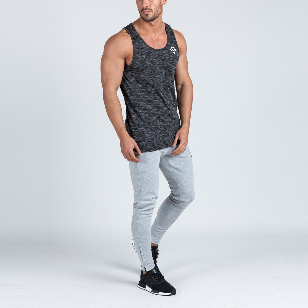 V2 Futura Small Logo Branded Tank (Black/White Slub) - Machine Fitness