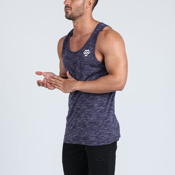 V2 Futura Small Logo Branded Tank (Dark Purple Slub) - Machine Fitness