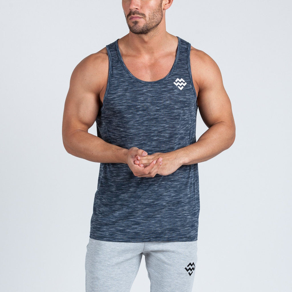 V2 Futura Small Logo Branded Tank (Slate Slub) - Machine Fitness