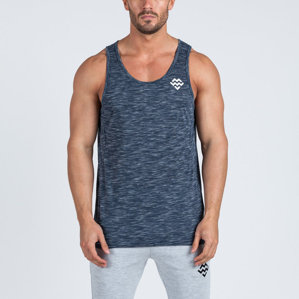 V2 Futura Small Logo Branded Tank (Slate Slub) - Machine Fitness