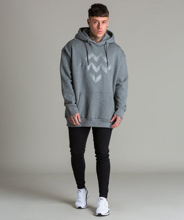 Warm Up Oversized Hoodie (Grey) - Machine Fitness